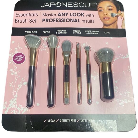 Japonesque 6 Piece Essentials Brush Set New Unsealed - Picture 1 of 2
